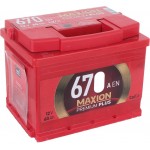 Maxion Акумулятор автомобільний Premium + 6СТ-60 А2E 670 R 60А 12 B «+» праворуч