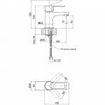 Q-Tap Смеситель для раковины Qtap Alza 1051104C (QTALZ1050104C)