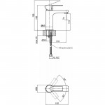 Q-Tap Змішувач для раковини Qtap Alza 10M50104C (QTALZ10M50104C)