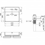 Q-Tap Раковина-чаша Qtap Crow 420х420х145 White з донним клапаном QT0511A054TW