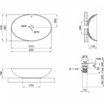 Q-Tap Раковина Qtap Dove 625х415х150 Matt black QT063077MBMB