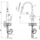 Q-Tap Змішувач для кухні з висувним виливом Qtap Evicka 9135103UC (QTEVI9135103UC)