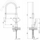 Q-Tap Змішувач для кухні Qtap Katuska 91103AFN з рефлекторним зливом (QTKAT91103AFN)