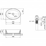 Q-Tap Раковина-чаша Qtap Kolibri 500x360x140 White з донним клапаном QT10113054W