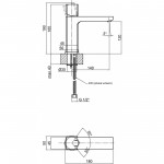 Q-Tap Смеситель для раковины Qtap Krychle 1852104C (QTKRL1852104C)