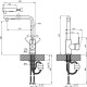 Q-Tap Змішувач для кухні з висувним виливом Qtap Kuchyne 91107FC (QTKUCH91107FC)