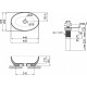 Q-Tap Раковина-чаша Qtap Leo 450х305х160 Matt black з донним клапаном QT1111A052MB