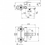 Q-Tap Змішувач для ванни Qtap Rozkos 3055104DC (QTRZS3055104DC)