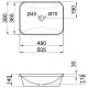 Q-Tap Раковина Qtap Scorpio з донним клапаном QT1411K490W