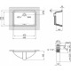 Q-Tap Раковина Qtap Stork з донним клапаном QT15116032W