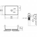 Q-Tap Раковина-чаша Qtap Tern 500х350х145 White з донним клапаном QT1711A055W