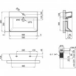 Q-Tap Раковина Qtap Virgo 600x420x140 White з донним клапаном QT18112253W