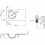 Q-Tap Раковина Qtap Virgo 800х460х300 White з донним клапаном QT1811FL8130ALLW