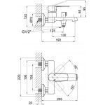 Q-Tap Змішувач для ванни Qtap Vitkov 3019104GC (QTVIT3019104GC)