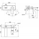 Q-Tap Змішувач прихованого монтажу для раковини Qtap Vlasta 1128102C (QT1128102C)