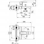 Q-Tap Змішувач для ванни Qtap Vranov 3018104GC (QTVRA3018104GC)