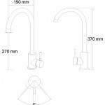 RJ Змішувач для кухні Rainbow RBSS555-8MS