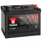 Yuasa Акумулятор автомобільний SMF Battery 72А 12 B YBX3068 «+» праворуч