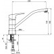 Rubineta Змішувач для кухні Uno N00001